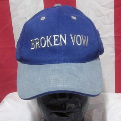 BROKEN VOW baseball hat Pin-Oak Stud horse-racing 1990s embroidery cap