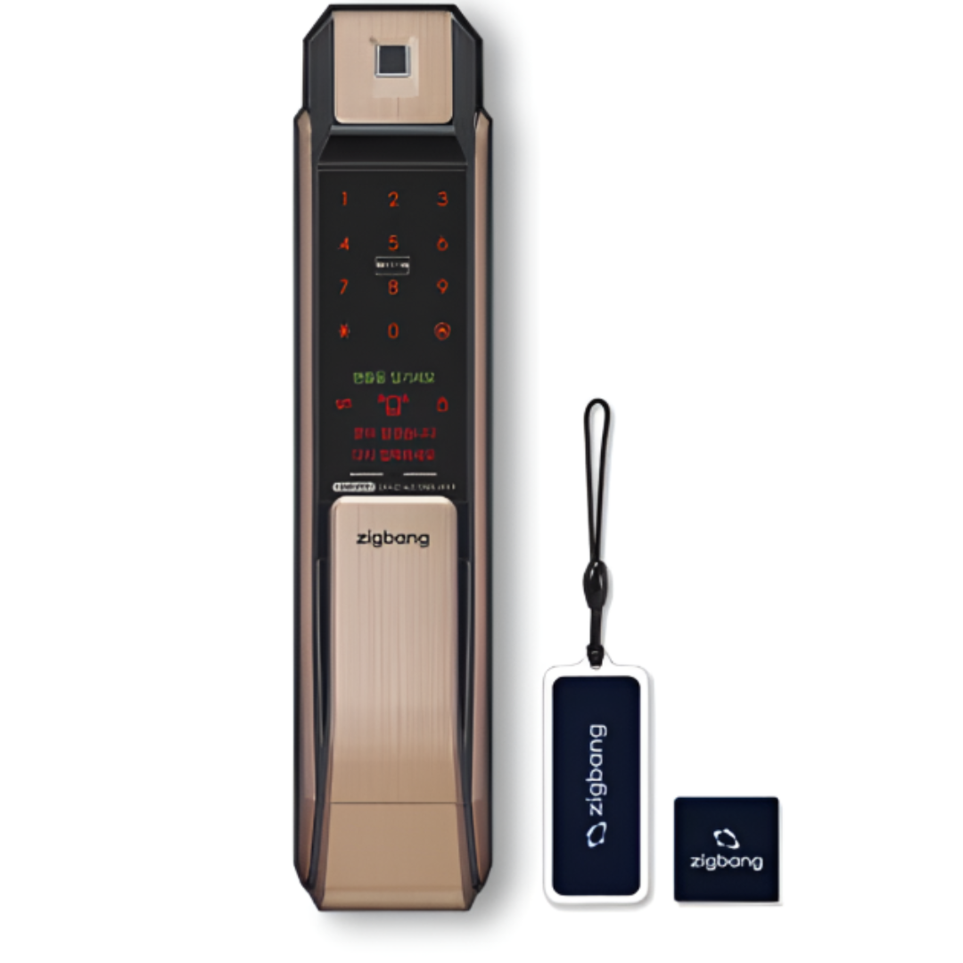 Zigbang SHP-P71 Smart Keyless Fingerprint Push Pull Digital Door Lock