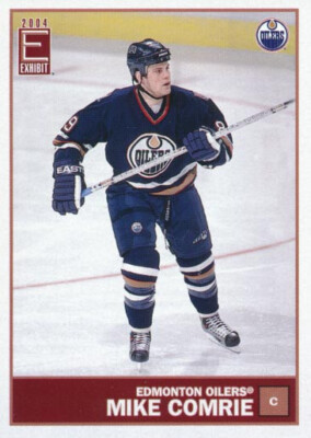 2003-04 Pacific Exhibit YELLOW BACKS #57 MIKE COMRIE - Edmonton Oilers