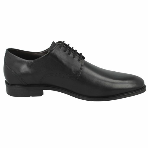 Mens Bugatti '16002' Black Leather Smart Lace Up Shoes - Picture 13 of 18