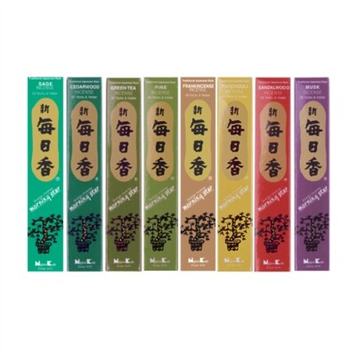 8 BOX of Morning Star 50 Sticks Incense Fragrance Assortment (Total 400 sticks)