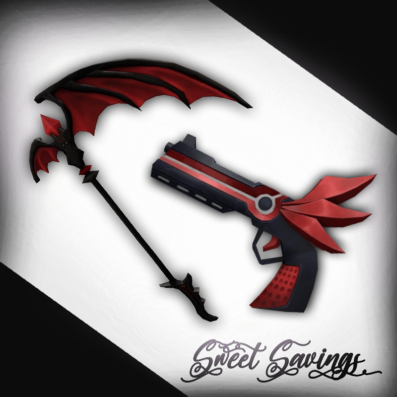 Batwing Set Ancient Godly Knife and Gun Roblox Murder Mystery 2 MM2 eBay