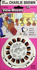 Bon Voyage Charlie Brown 3d View-Master 3 Reel Packet SEALED