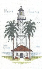 Cross Stitch Kit ~ Historic Lighthouse Point Loma Light, CA #HD284 SALE!