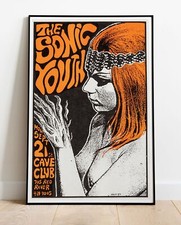 Sonic Youth 1987 Concert Tour Photo / Poster Up To 36"