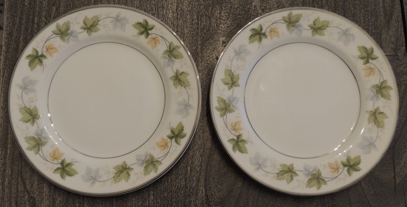Sherwood Fine China 8 Inch Plate #3546 Made in Japan Lot of 2