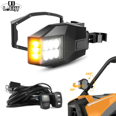 COLIGHT UTV Side View Mirror Alluminum For Can Am Maverick X3 Max Turbo 2017-24