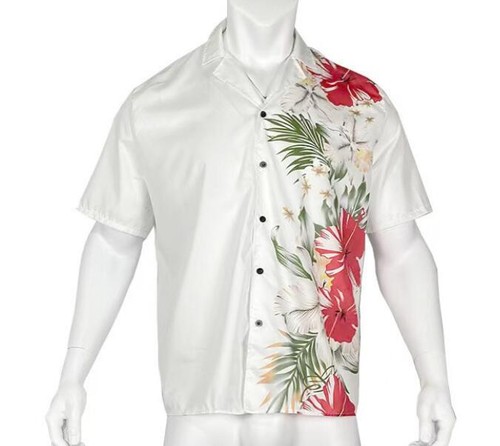 Mens Youth 2024 Fashion Floral Print Short Sleeves Casual Beach Hawaii Shirt  - Picture 6 of 11