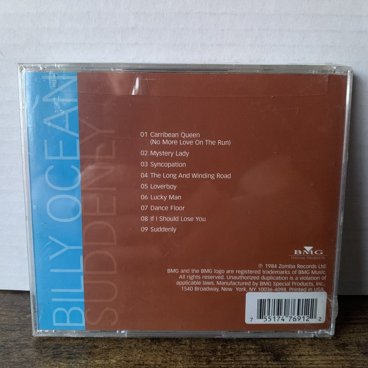 Billy Ocean - Suddenly 1984 CD Arista - Brand New - Factory Sealed