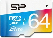 Silicon Power 64GB MicroSDXC UHS-1 Class10, Elite Flash - SP064GBSTXBU1V20SP