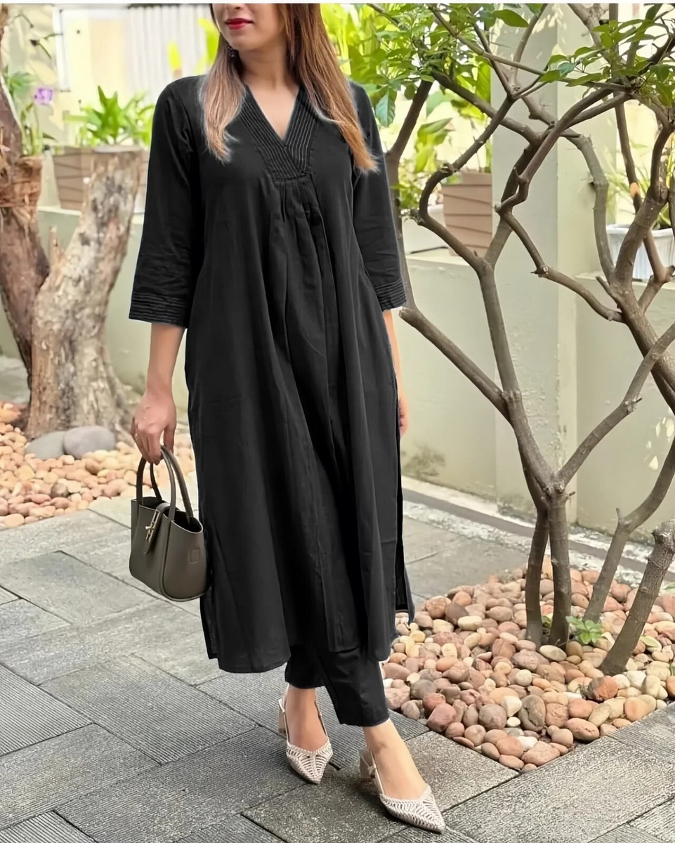 Cord Set For Women With Trousers Set, 3/4 Sleeves, Casual Wear Cord Set For Women With Trousers Set, 3/4 Sleeves, Casual Wear