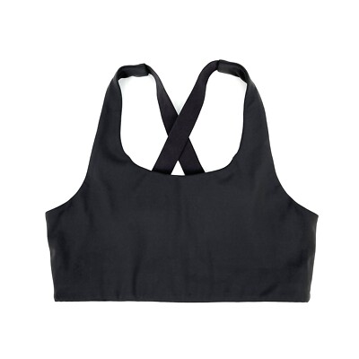 Girlfriend Collective Women's S Simone Workout Bra Gray High Support Gym