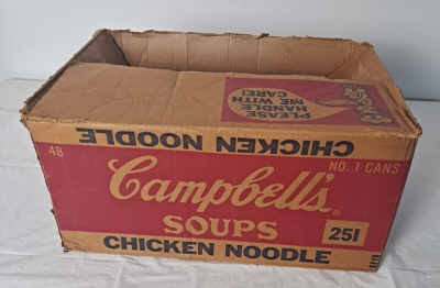 Vintage 1961 Original Campbell's Chicken Noodle Soup 48 Can