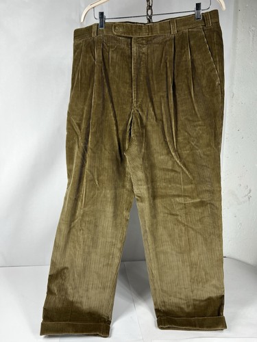 Dunhill, Ballin Dunhill Chinos Pants Corduroy Whale 40 Cuff Pleated Old Money
