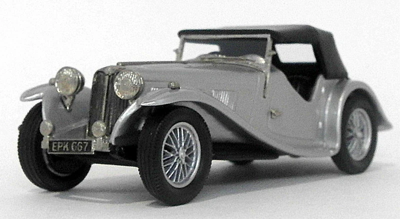 Modelos Lansdowne escala 1/43 LDM63 - 1938 AC 16/80 Sports Comp Roadster - plateado Foto 4 de 4