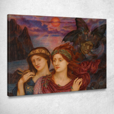 Die Vision Evelyn De Morgan, emg55 Leinwandbild