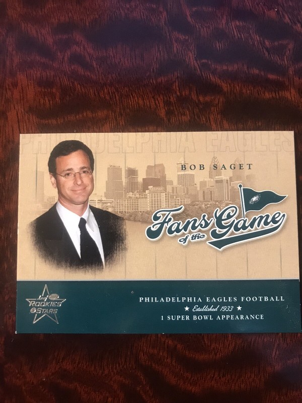 Bob Saget Card Rookies & Stars FANS OF THE GAME Philadelphia Eagles FULL HOUSE