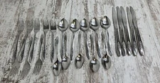Set Of 23 Rogers Oneida Stainless SPRING VALLEY Forks, Spoons, Knives