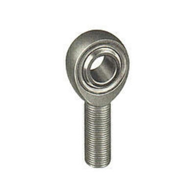 AM Rod End, Spherical, 5/8'' Bore, RH Male Thread, Steel, Zinc Oxide, Each
