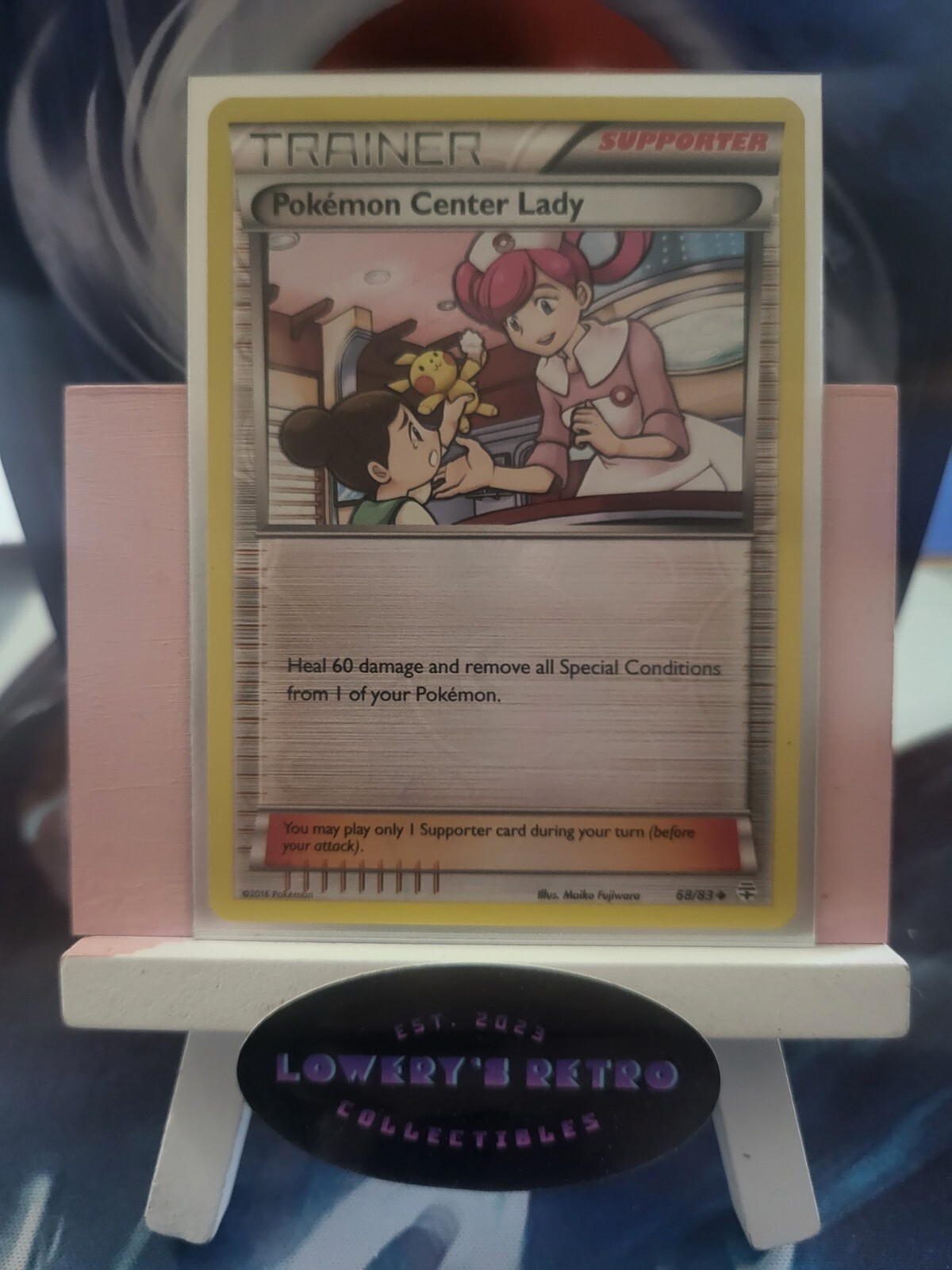 Pokemon Center Lady Pokemon Card- 68/83 - Uncommon - Reverse Holo Generations
