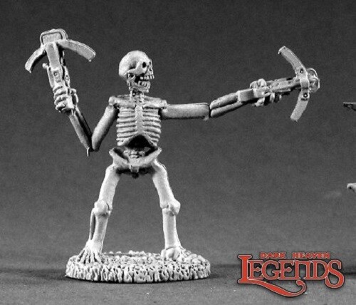 Reaper Miniatures Skeletal Dwarf - 25mm Heroic Scale Fantasy Figure