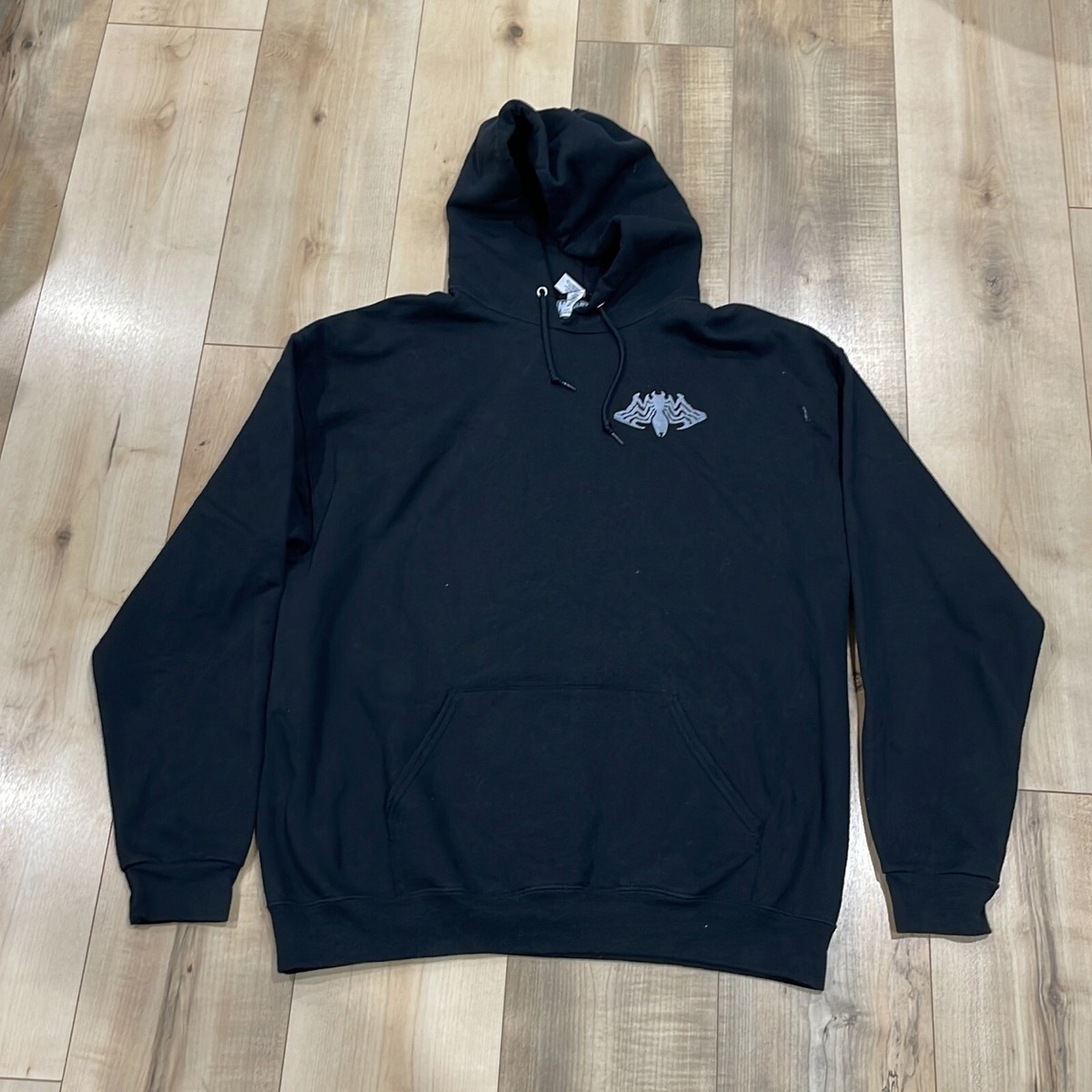 Jerzees Mens Black Marvel Venom Long Sleeve Pullover Hoodie Size
