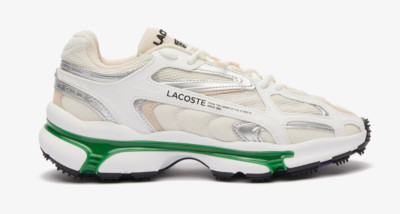 Lacoste L003 2K24 Men's Sneakers White / Green. USA Sizes 8 to 10.5