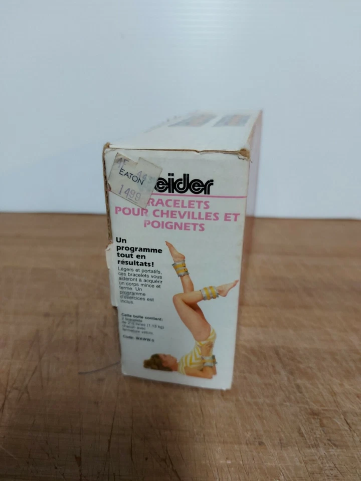 Par de pesas de tobillo y muñeca Weider vintage años 70 usadas en caja  Foto 2 de 4