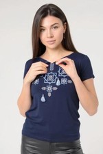 Traditional Ukrainian Embroidered cross stitch Shirt Vyshyvanka for woman
