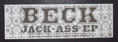 Beck Beck Odelay, Jack-Ass 1997 Small Poster Type Ad (Horizontal
