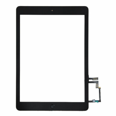 Black Touch Screen Digitizer Glass For 2017 iPad 5th Gen A1822 A1823 Home Button