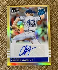 2019 Panini Optic Rated Chance Adams #RRS-CA Rookie GOLD Refractor Auto /10 RC