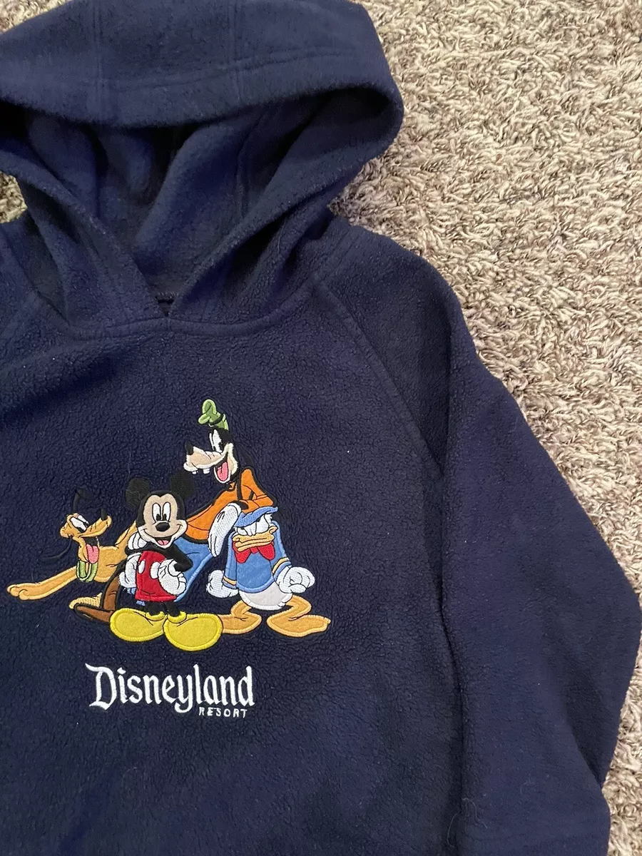 Disneyland Resort Blue Navy Hoodie Jacket Disney Parks Youth Size
