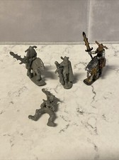 6pcs Pewter Ral Partha Mini Figurine Dungeons  Dragons Horse Rider Mount As-is