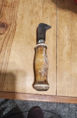 Vintage  Cutting Tool Warner Tools. 1960s. Wooden Handle Many Uses!make In USA. 
