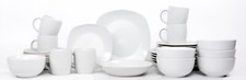 Kombiset Tafelgeschirr EVERY DAY Set 30tlg. Porzellan Geschirr 6Pers weiß/eckig