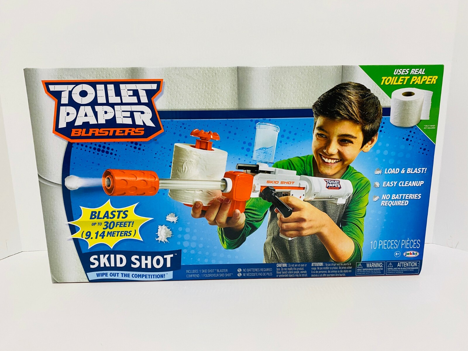 toilet paper blaster skid shot video