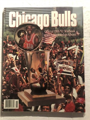 1991 92 CHICAGO BULLS Yearbook MICHAEL JORDAN Scottie PIPPEN Phil JACKSON Grant | eBay