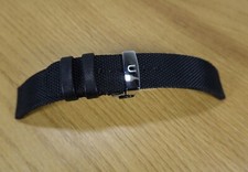 ORIGINAL Union Glashütte 21 - 20 mm Textilband Armband schwarz poliert