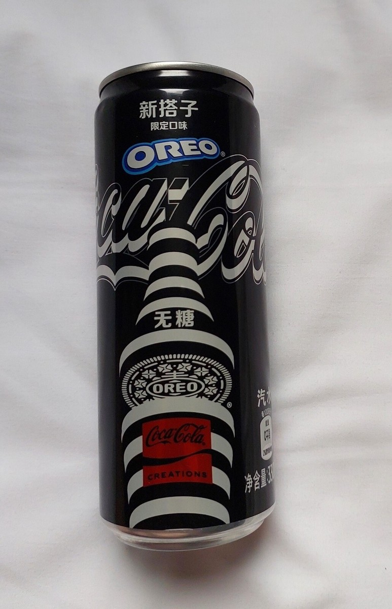 Empty COCA-COLA Zero can CHINA Creations OREO Black 2024 Chinese