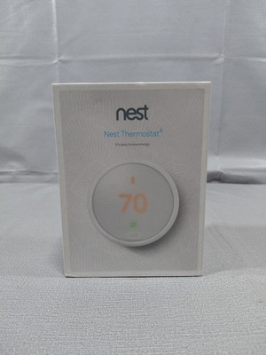 Nest Thermostat E T4000ES Smart Programmable New - Open Box White
