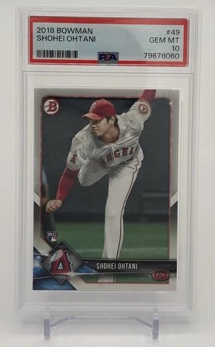 2018 Bowman Shohei Ohtani #49 RC PSA 10 ROOKIE