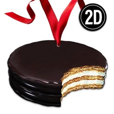 Little Debbie Moon Pie Acrylic Christmas Ornament Chocolate Marshmallow Gift 174