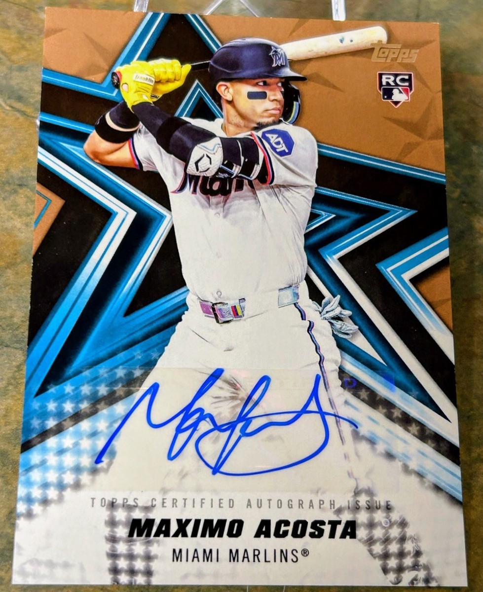 2026 Topps Series One Maximo Acosta GOLD Baseball Stars Auto /50 
