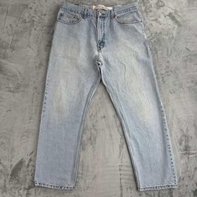 Levi s 505 Regular Fit Jeans Herren W38 L32 Hellblau Vintage