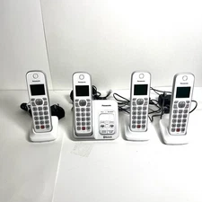 Panasonic KX-TGD864W 4 Handset Cordless Phone with Answering Machine Spam Block