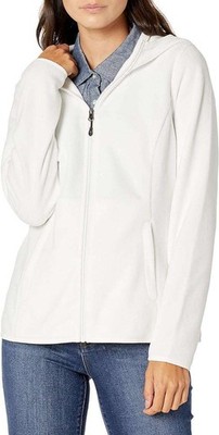 Amazon Essentials Damen Fleecejacke mit Kapuze, lang, Reißverschluss, M