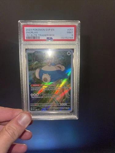 Pokémon Snorlax 051 Sv: Scarlet & Violet Promo Cards Holo PSA 9