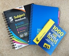 Two 5 Subject Notebooks And Raffle Tickets 