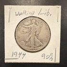 1944 Walking Liberty Half Dollar 50C 90% Silver 10% Copper Uncertified